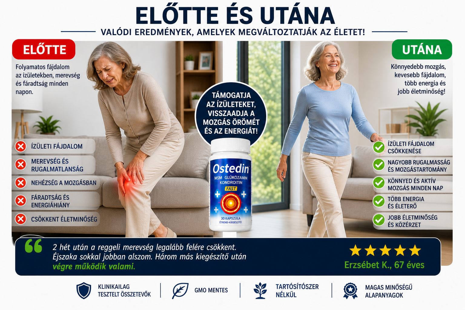Előtte és utána — mozgékonyság visszatér